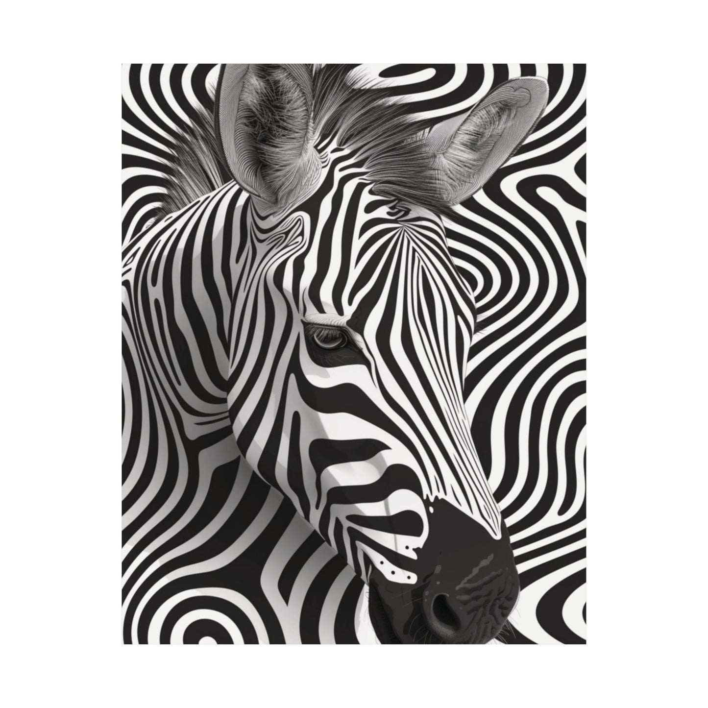 Monochrome Mirage Printed Poster
