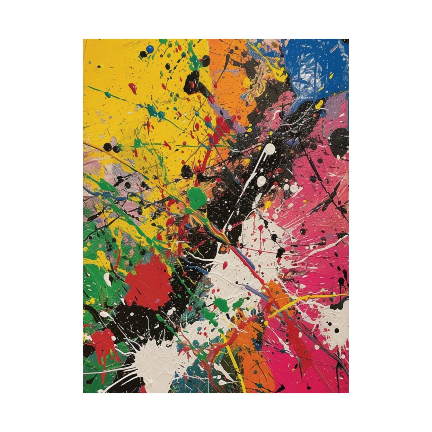 Color Burst Printed Poster