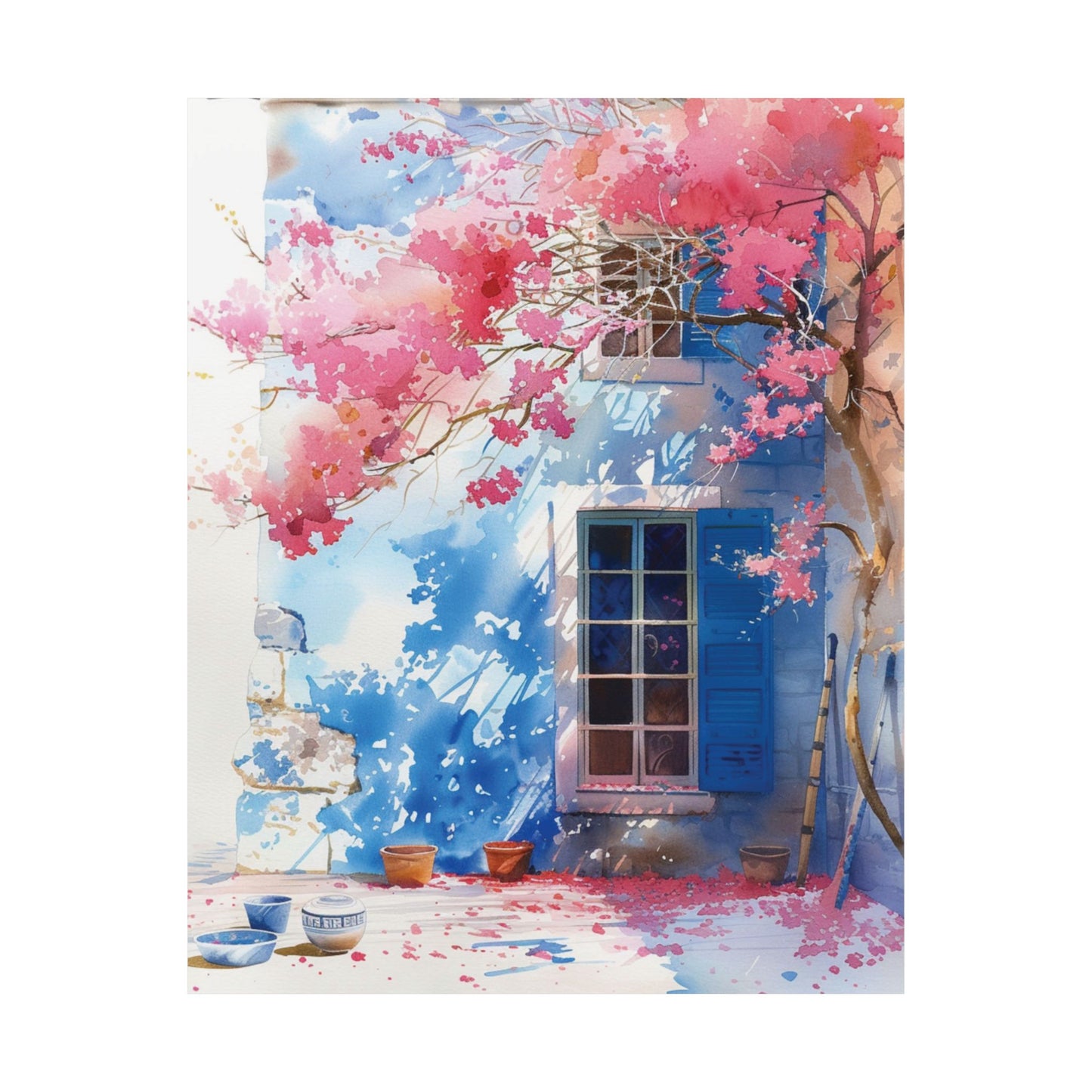 Mediterranean Bloom Printed Poster