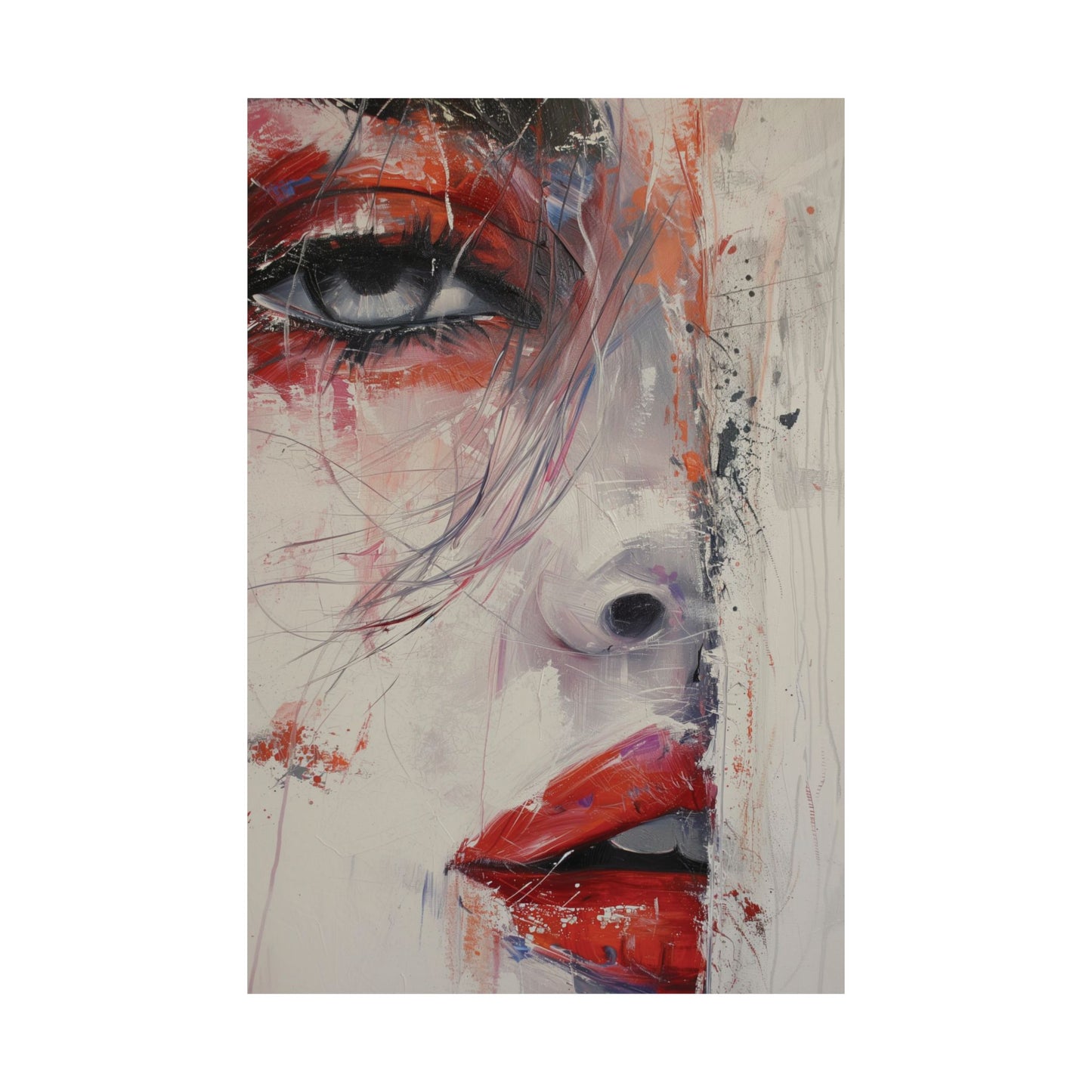 Crimson Gaze Printed Poster