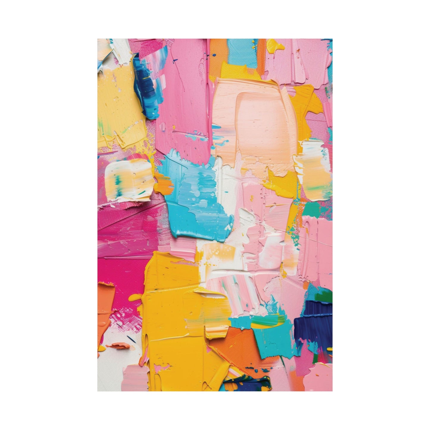 Color Harmony Abstract Printed Poster