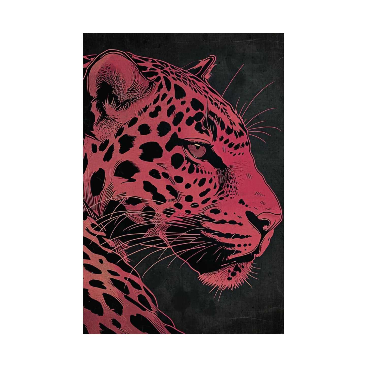 Crimson Panther Printed Poster