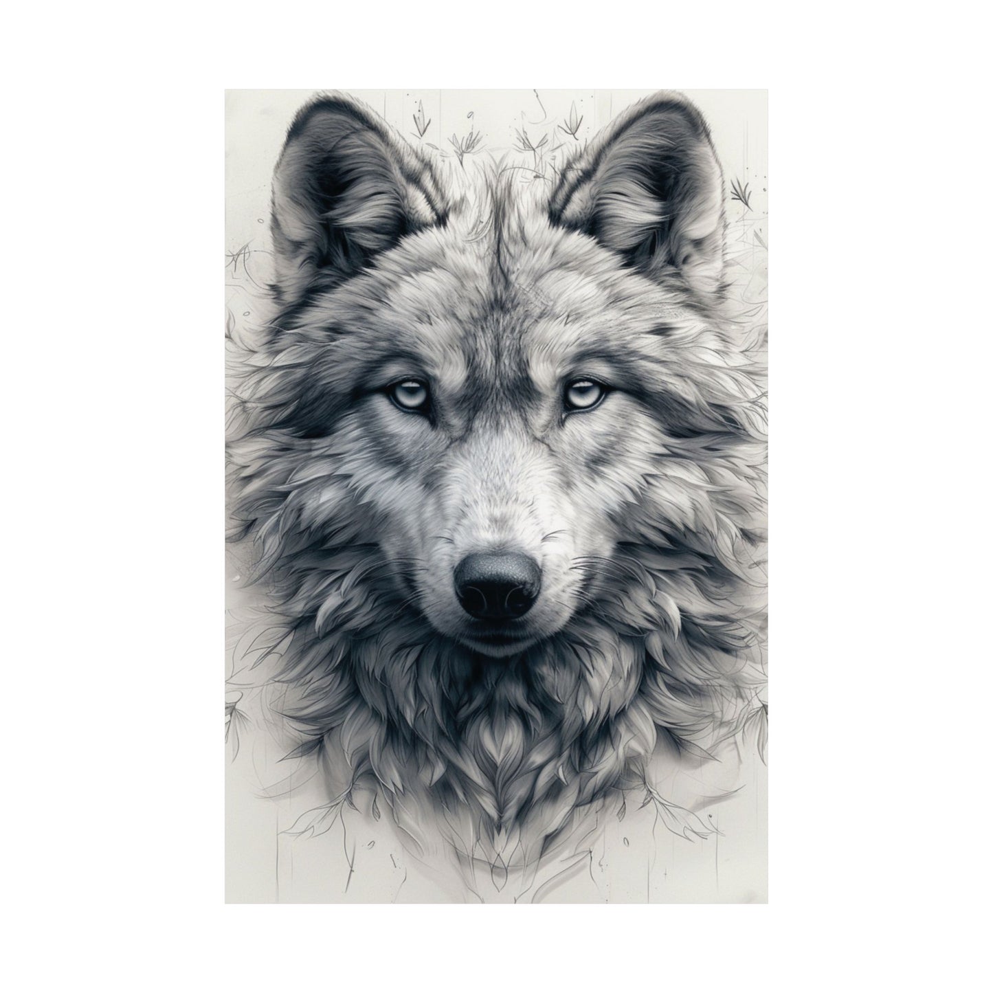 Lunar Wolf Printed Poster