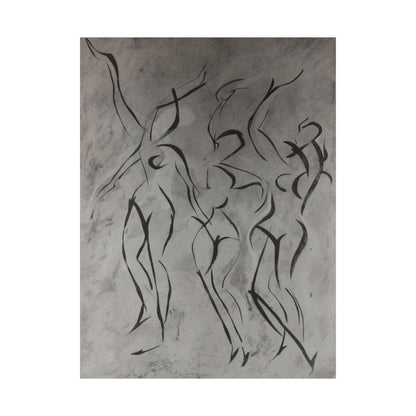 Dancing Lines Abstract Poster
