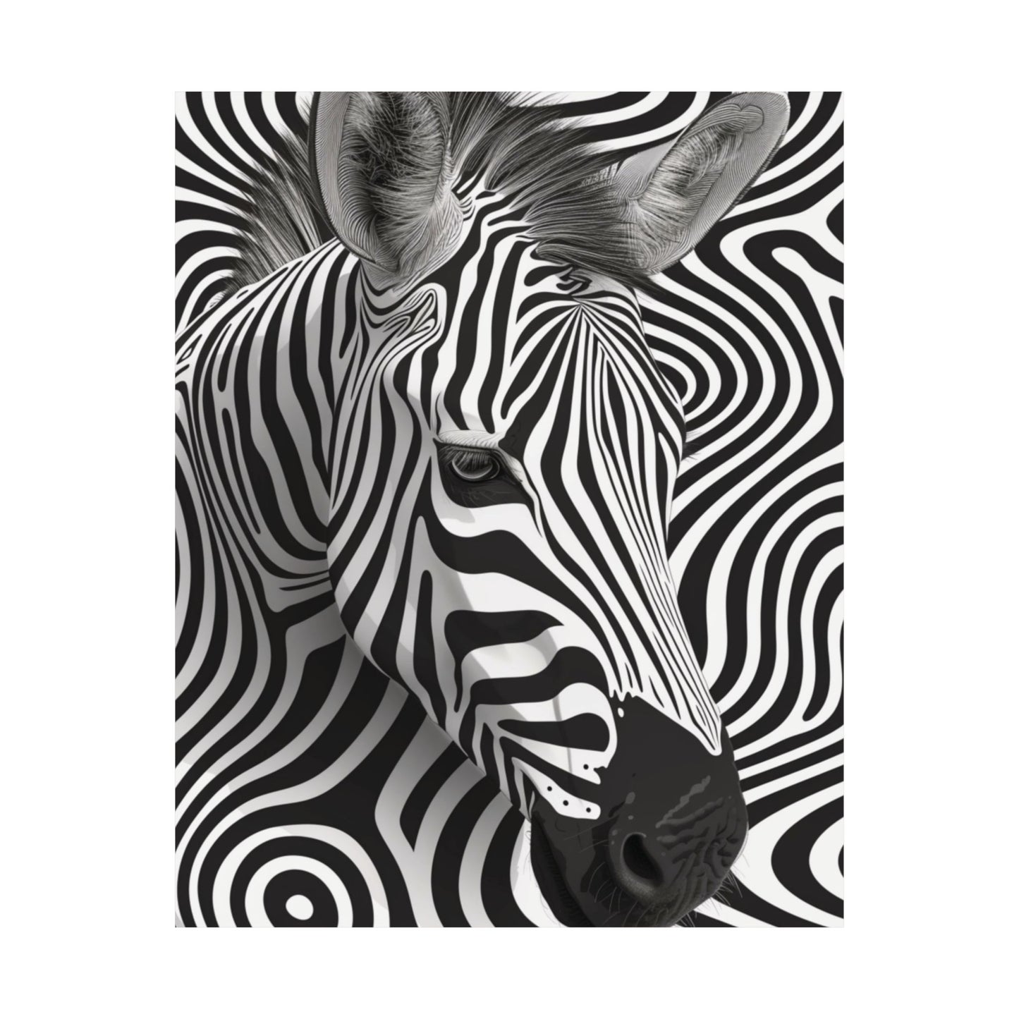 Monochrome Mirage Printed Poster