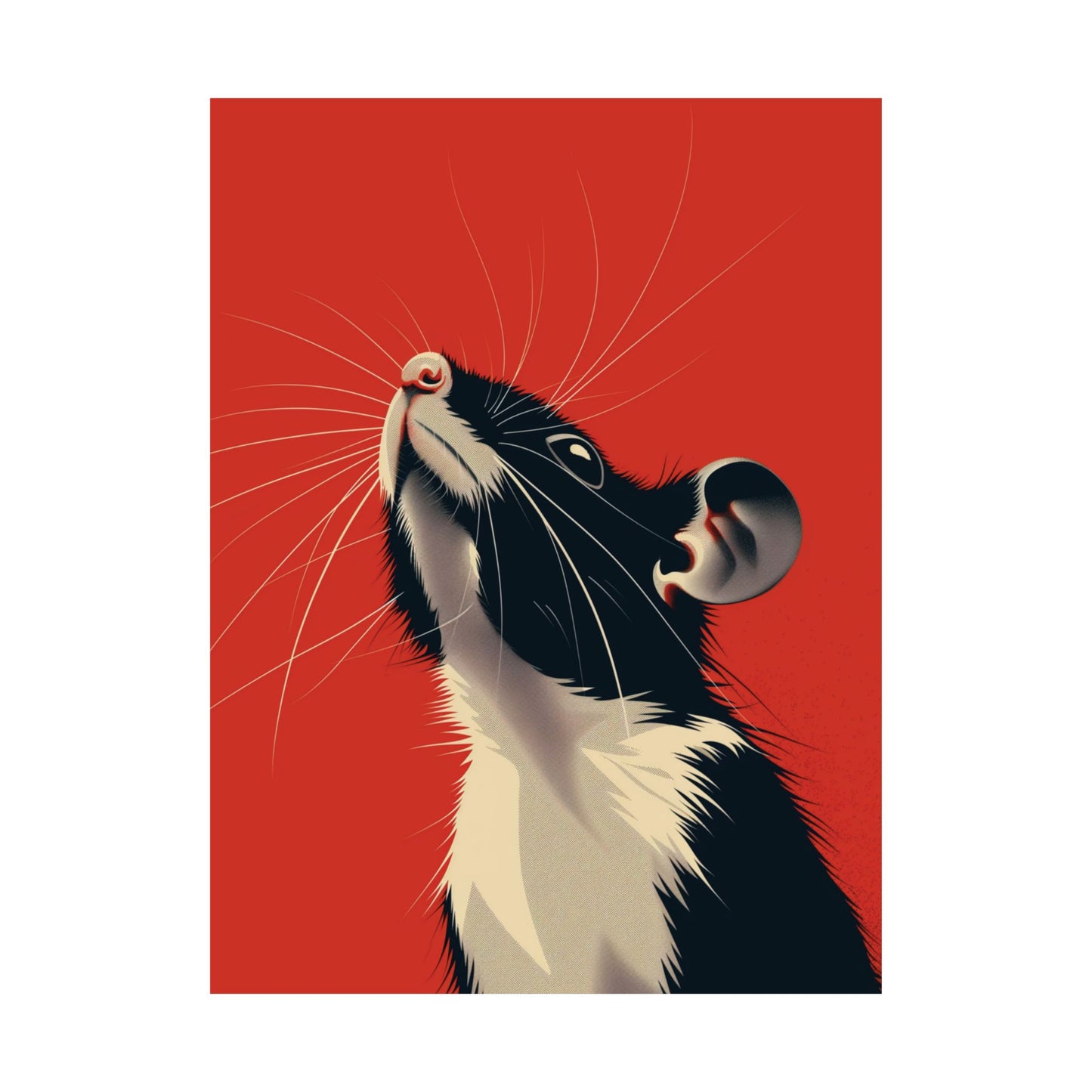 Curious Rat Printed Poster