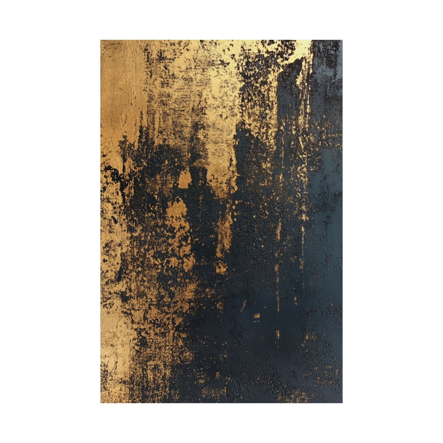 Abstract Weathered Gold Poster