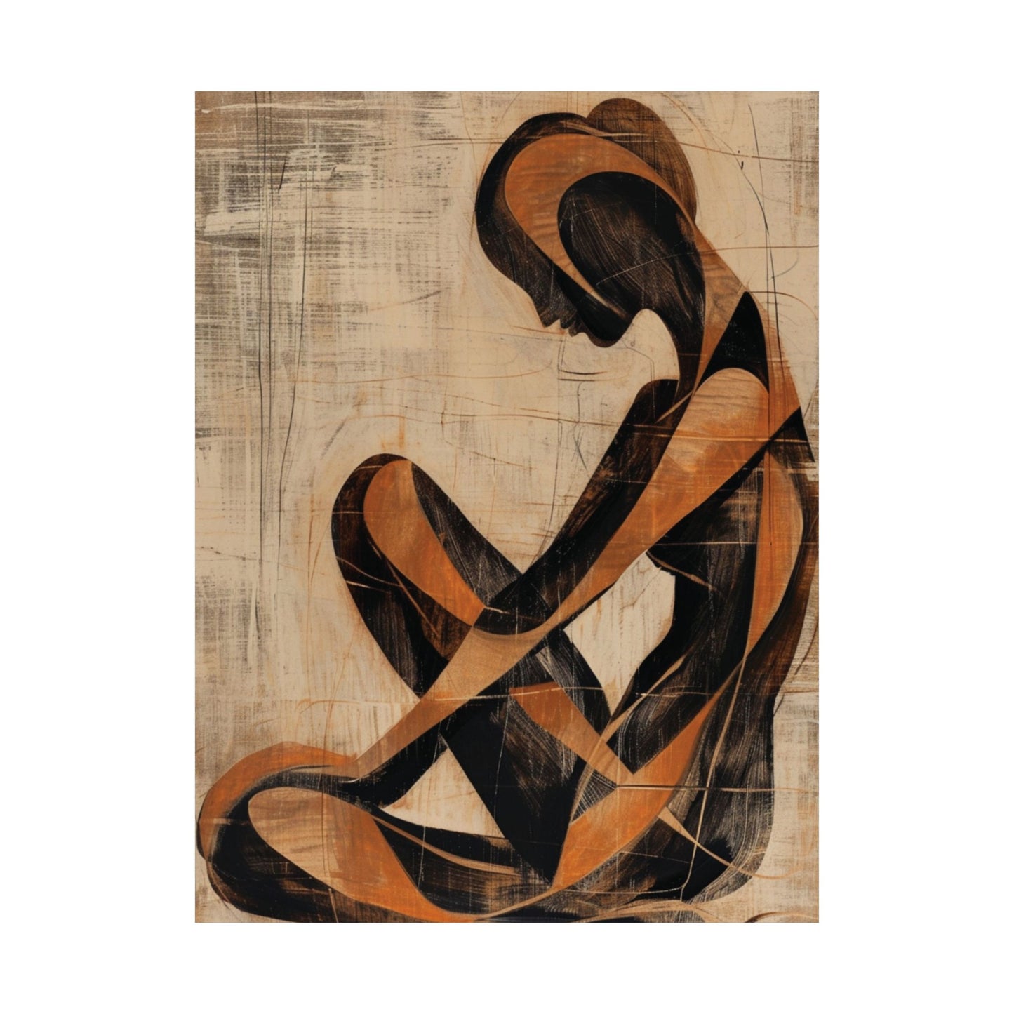 Contemplation Form Printed Poster