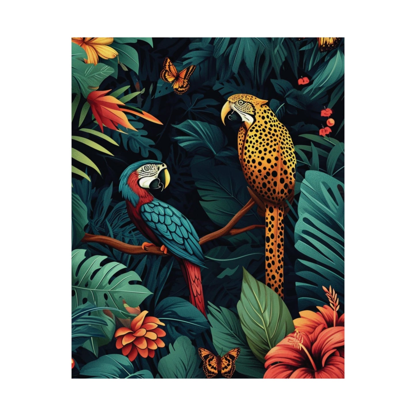 Tropical Encounter Printed Poster