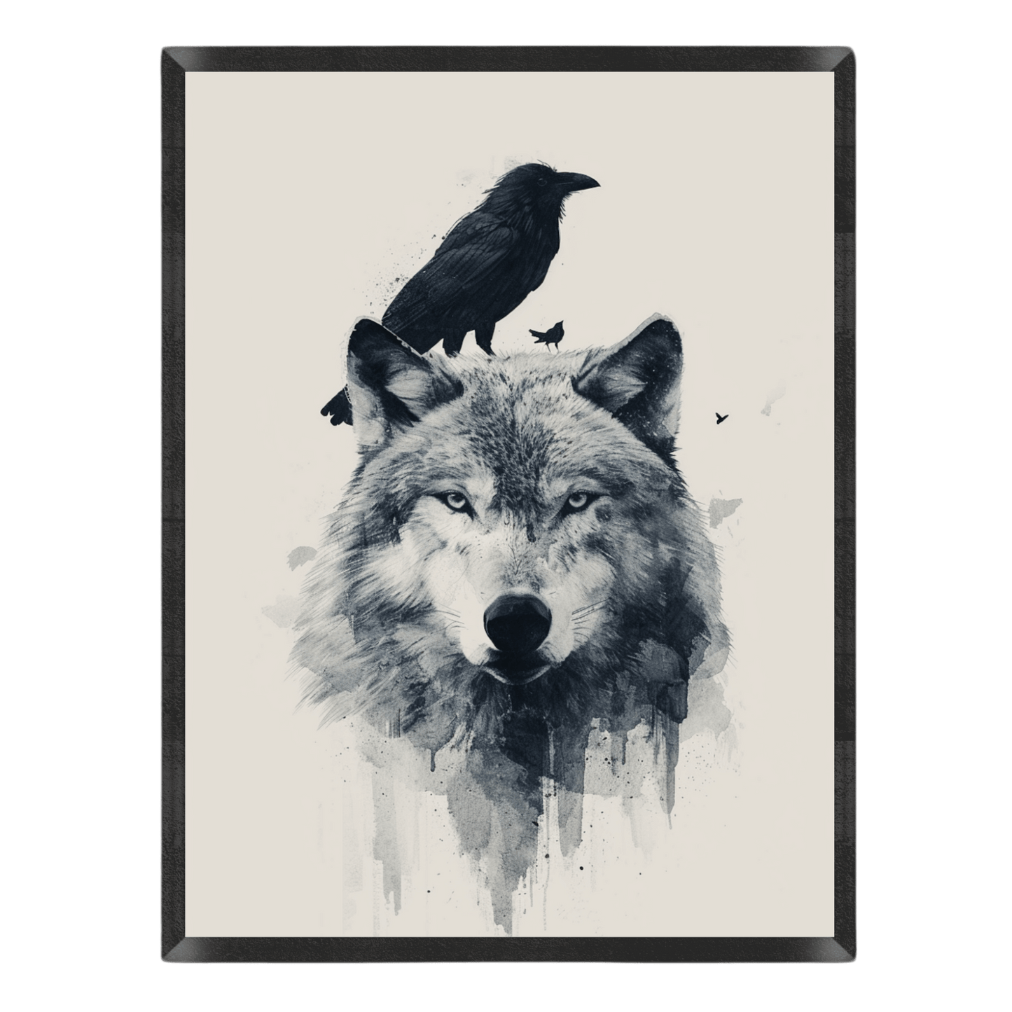 Wolf and Raven Art Print