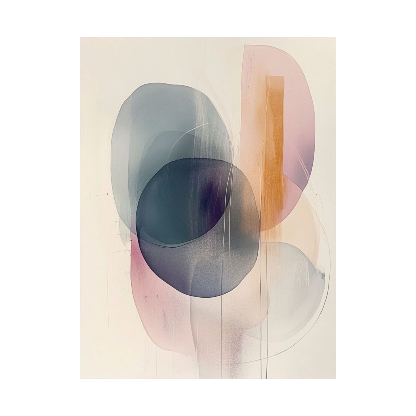Ethereal Layered Abstract Poster