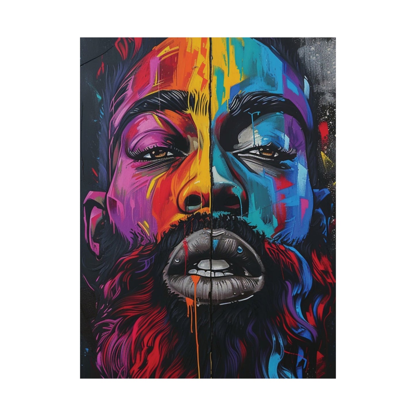 Dual Spectrum Portrait Printed Poster