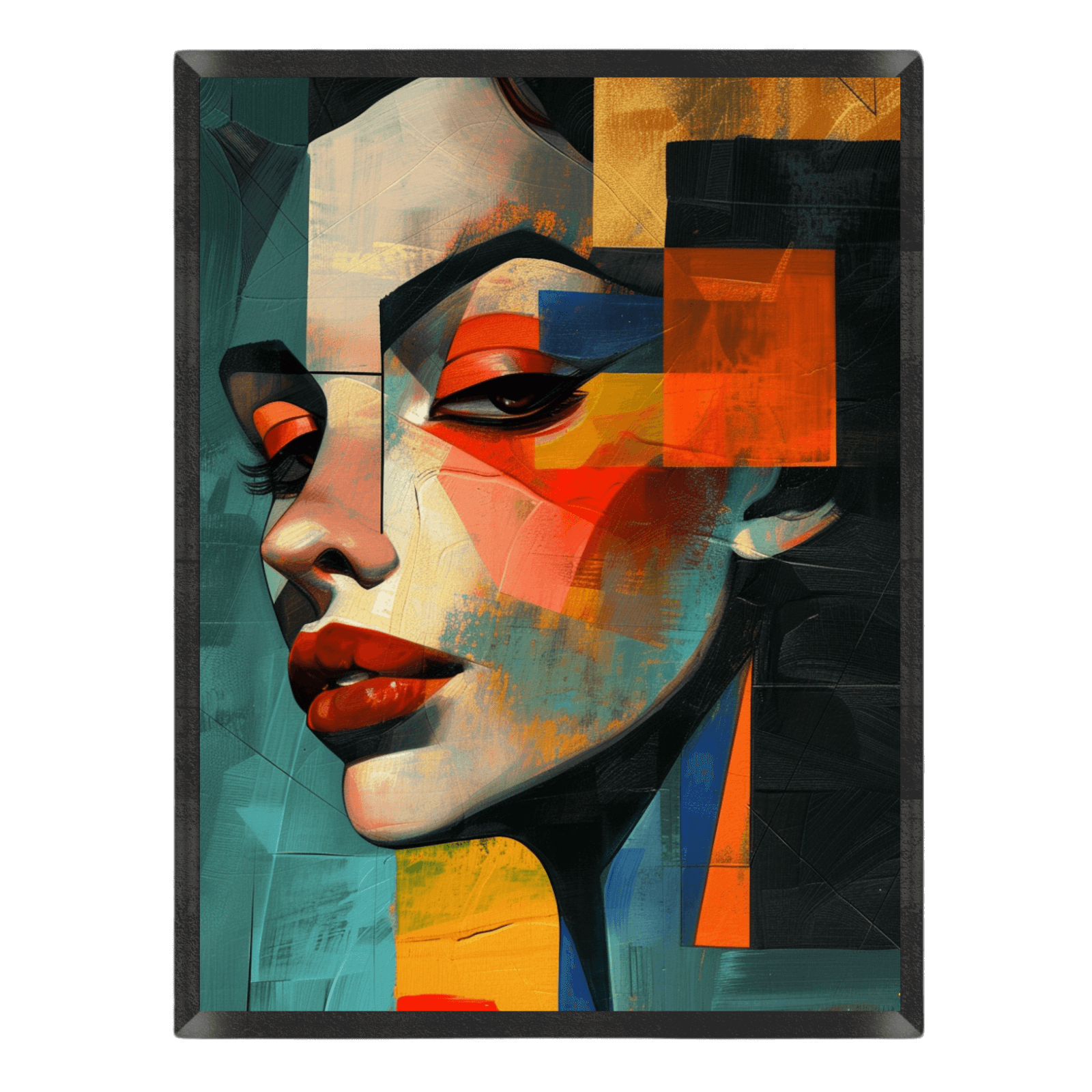 Geometric Woman Portrait