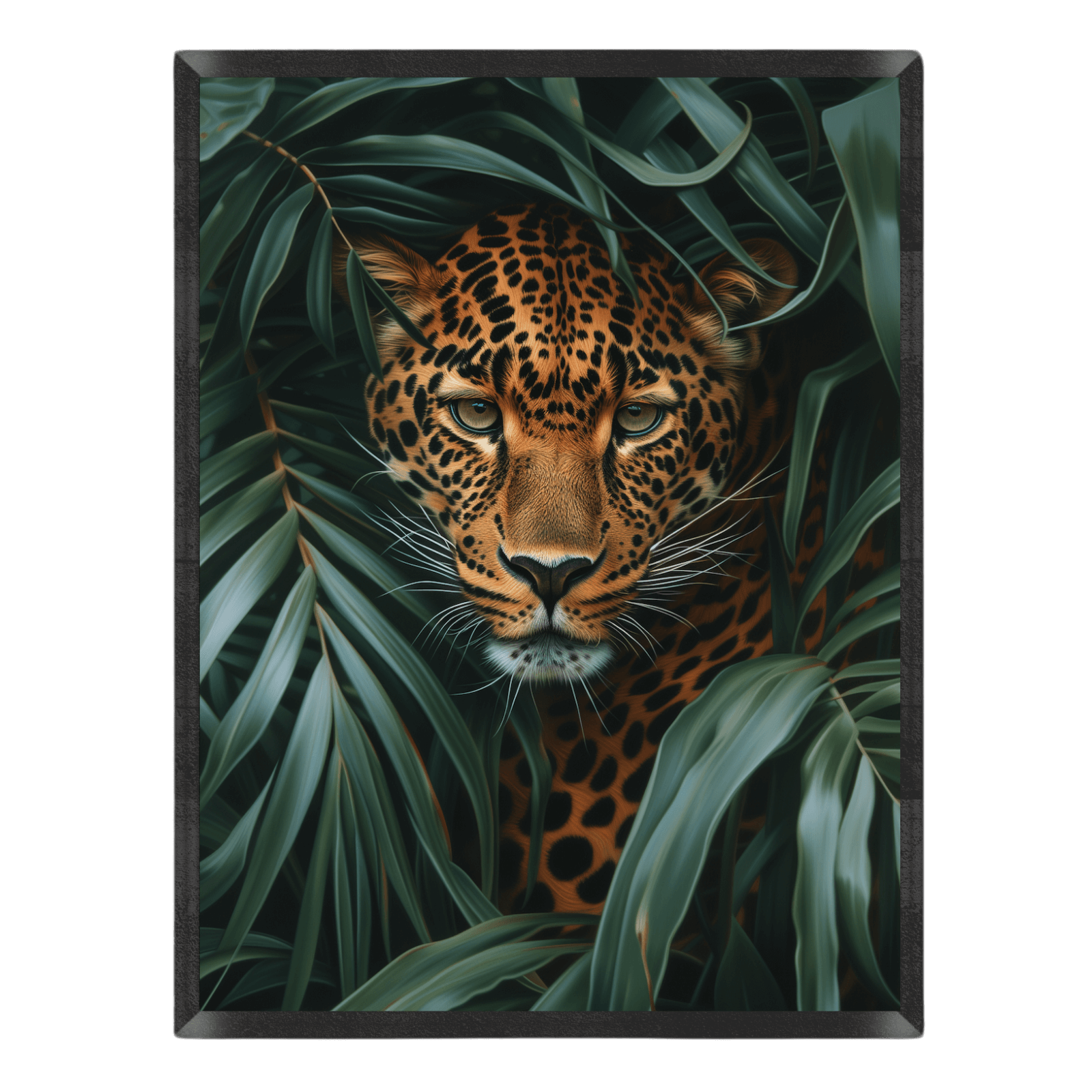 Leopard in Jungle Foliage