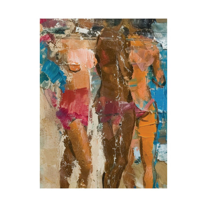 Abstract Women Trio Poster