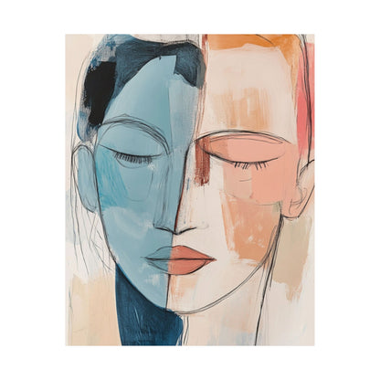 Dual Tone Face Poster