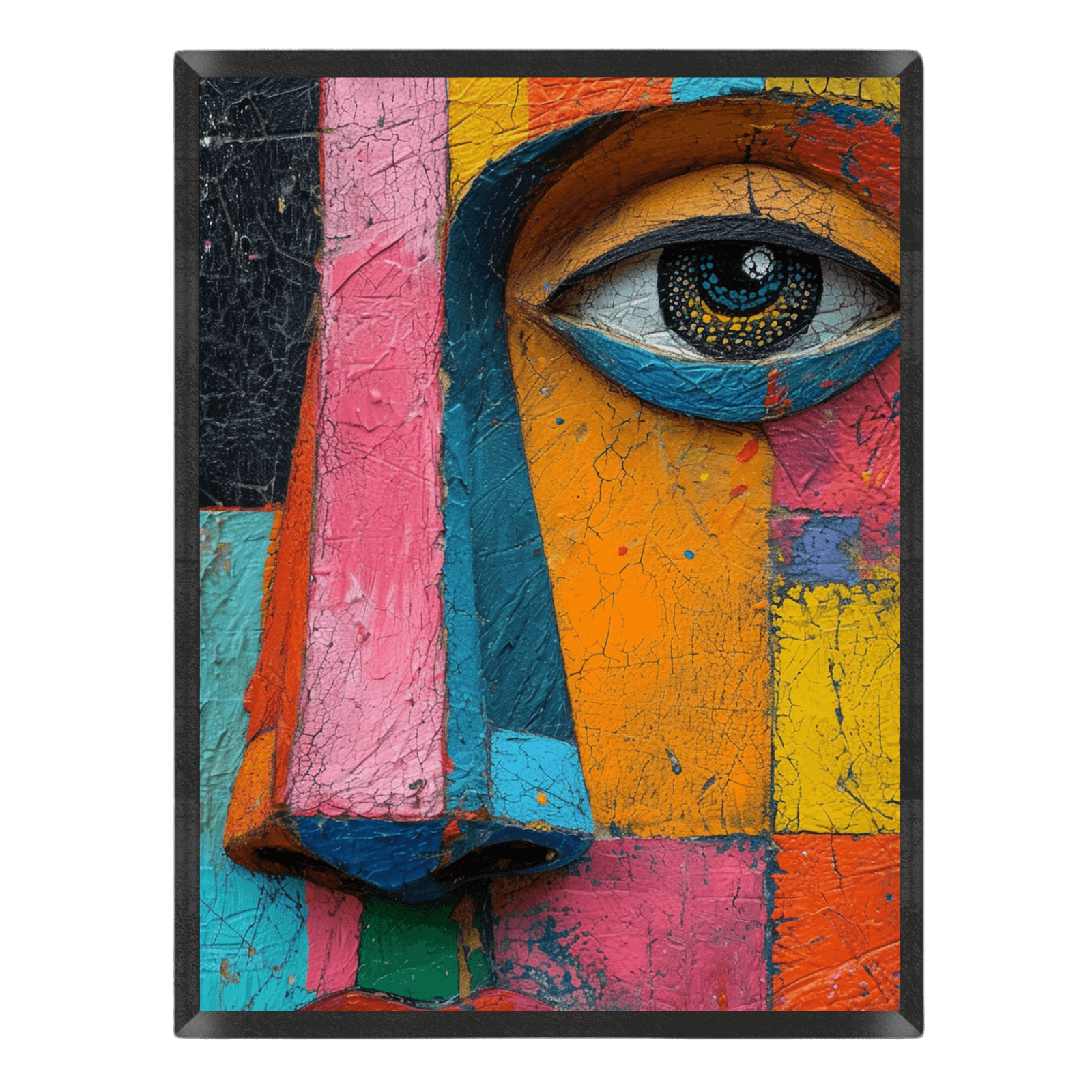 Color Block Face Art