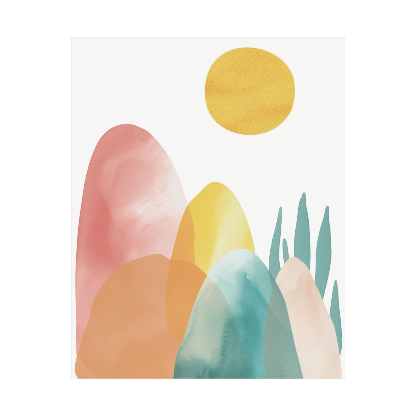 Pastel Horizon Printed Poster