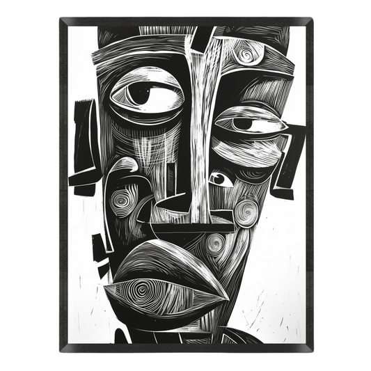 Abstract Cubist Face