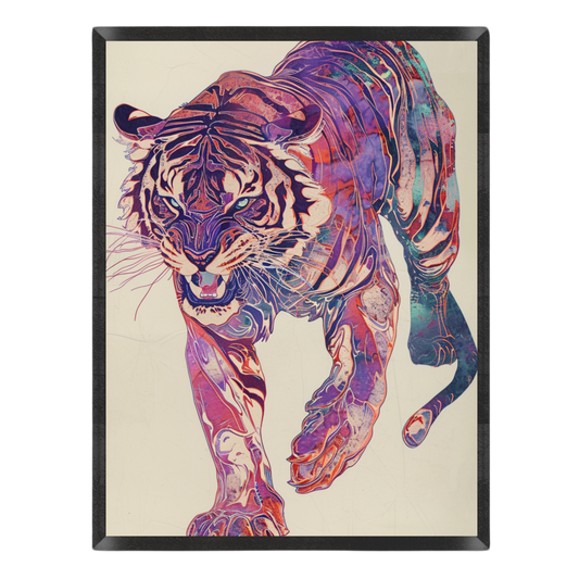 Neon Jungle Majesty Poster