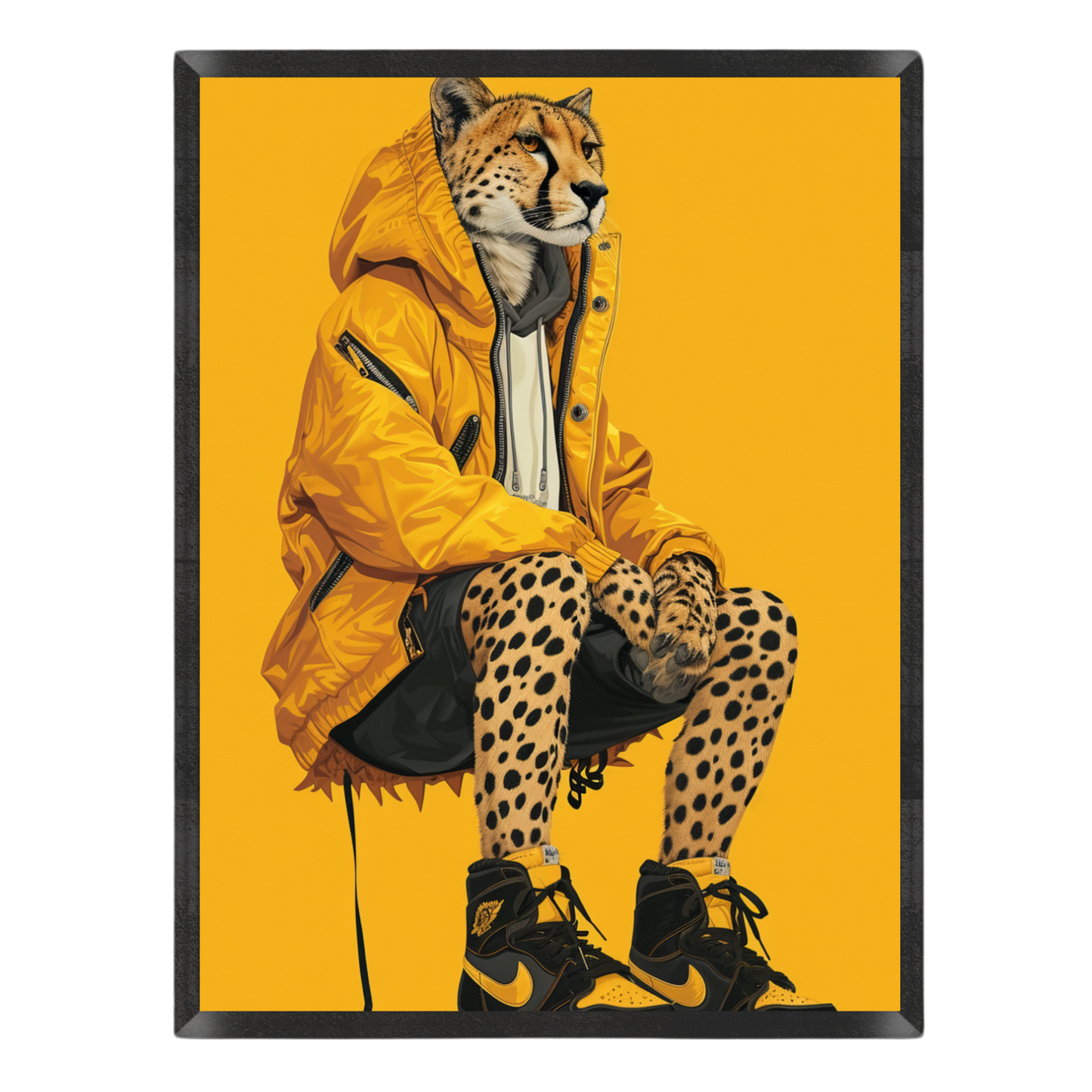 Yellow Jacket Cheetah Poster