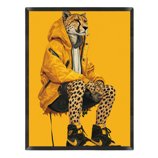 Yellow Jacket Cheetah Poster