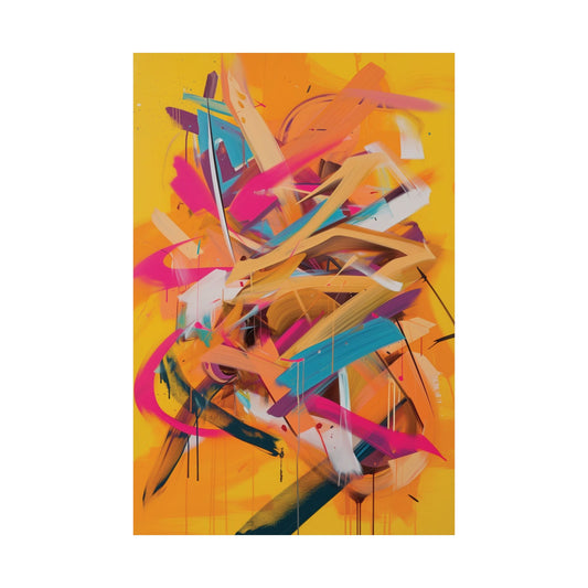 23: Vivid Motion Abstract Printed Poster