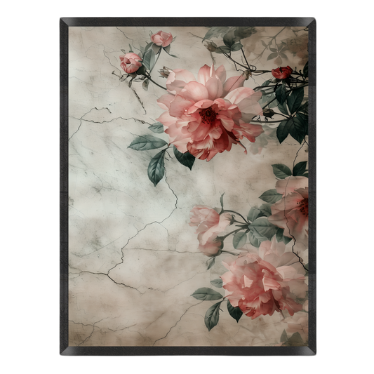 Vintage Pink Roses Poster