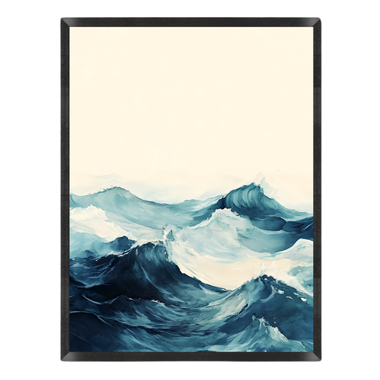 Watercolor Sea Surge Poster