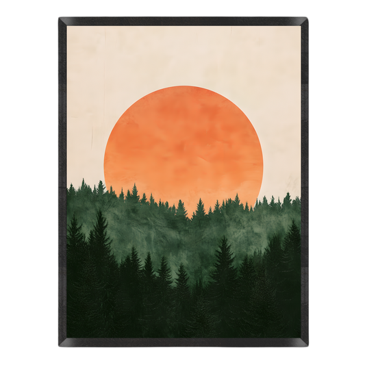 Midnight Sun Pines Poster
