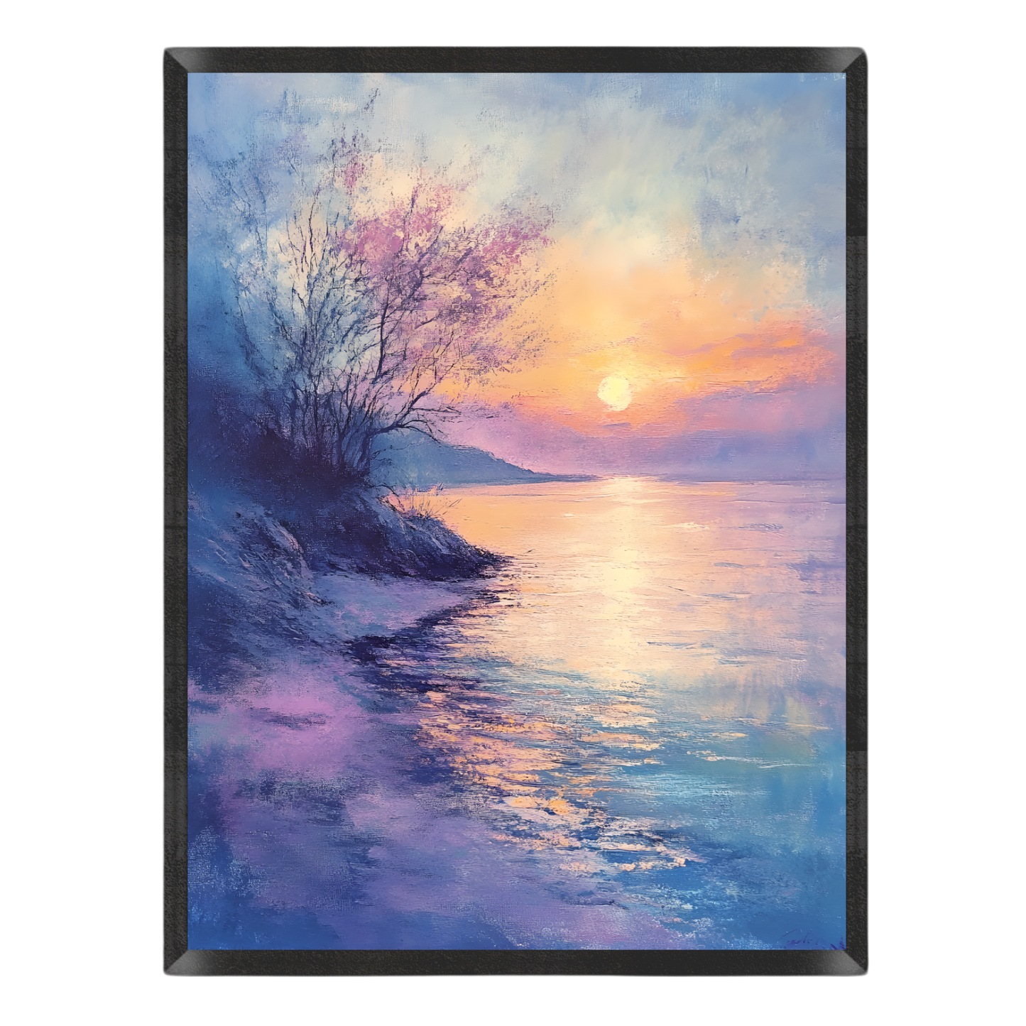 Pastel Coast Sunset Poster