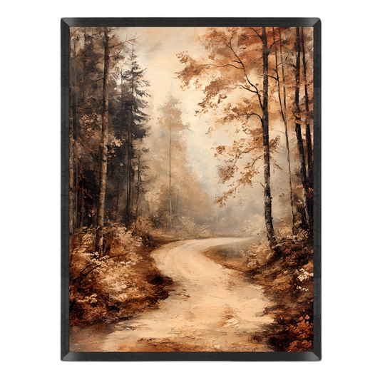 Rustic Autumn Woodland Poster