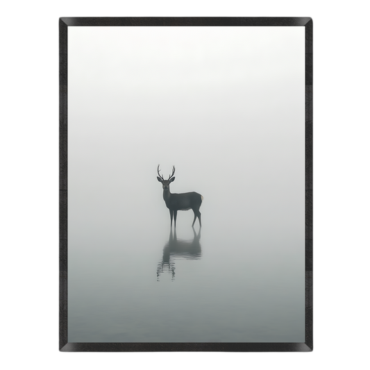 Serene Stag Reflection Poster
