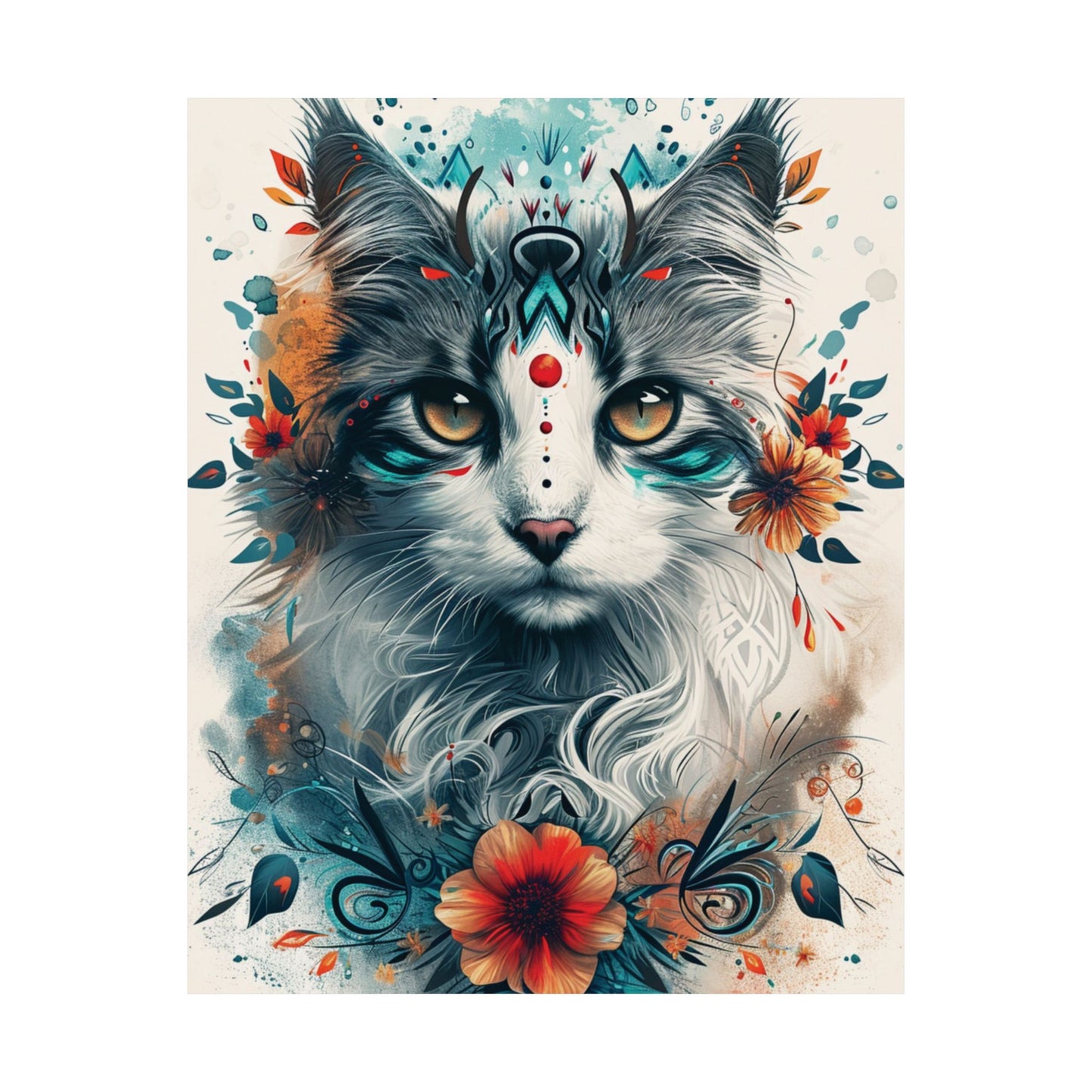 Mystic Cat Printed Poster