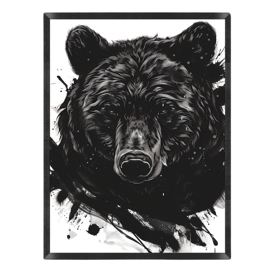 Wild Splatter Bear Poster