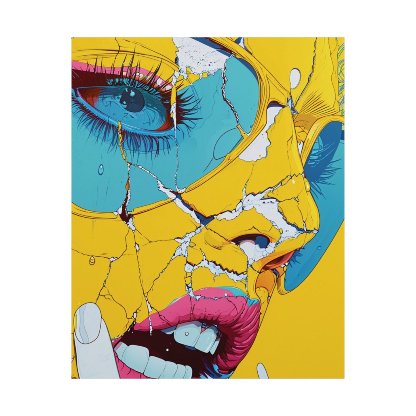Shattered Beauty Printed Poster