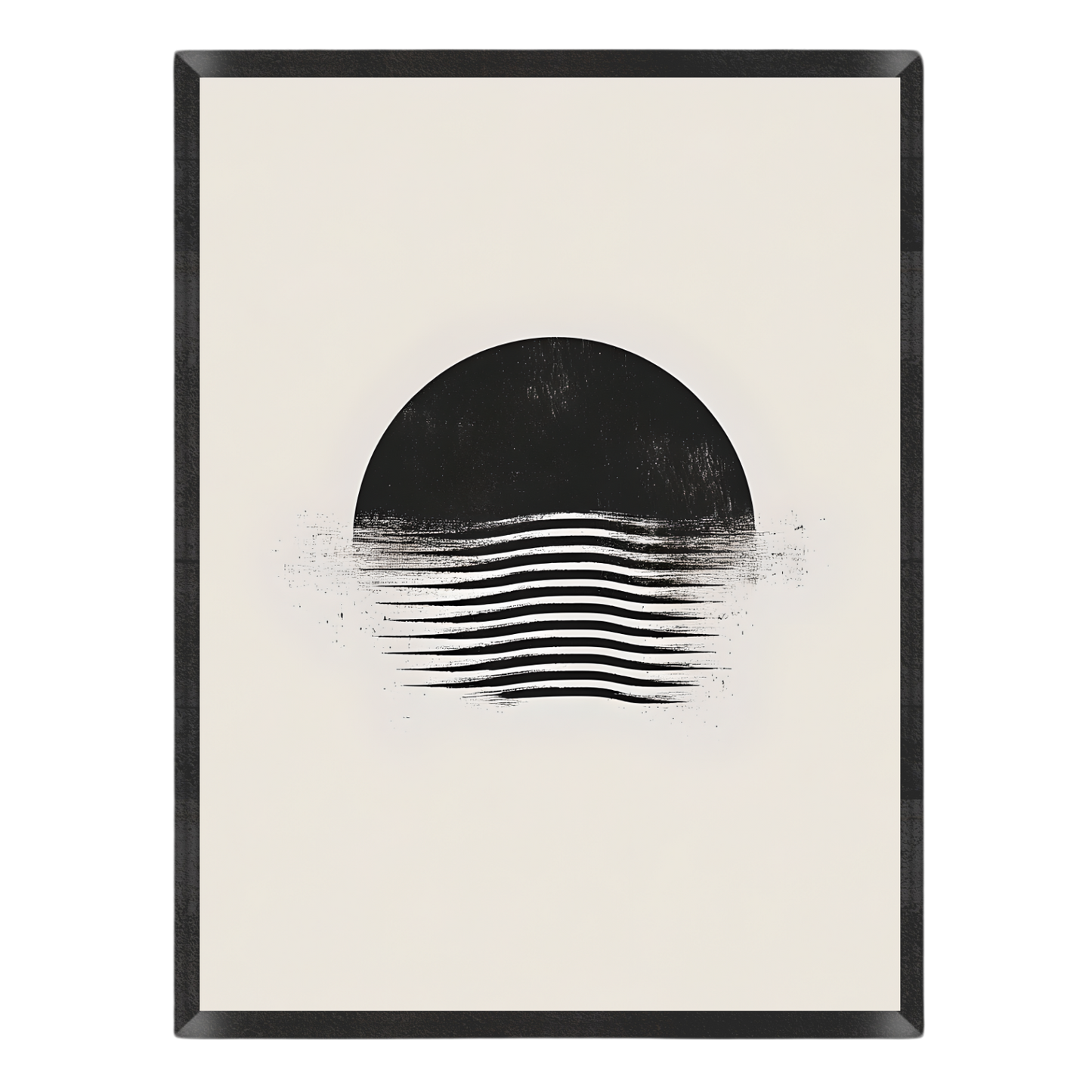 Boho Monochrome Eclipse Poster