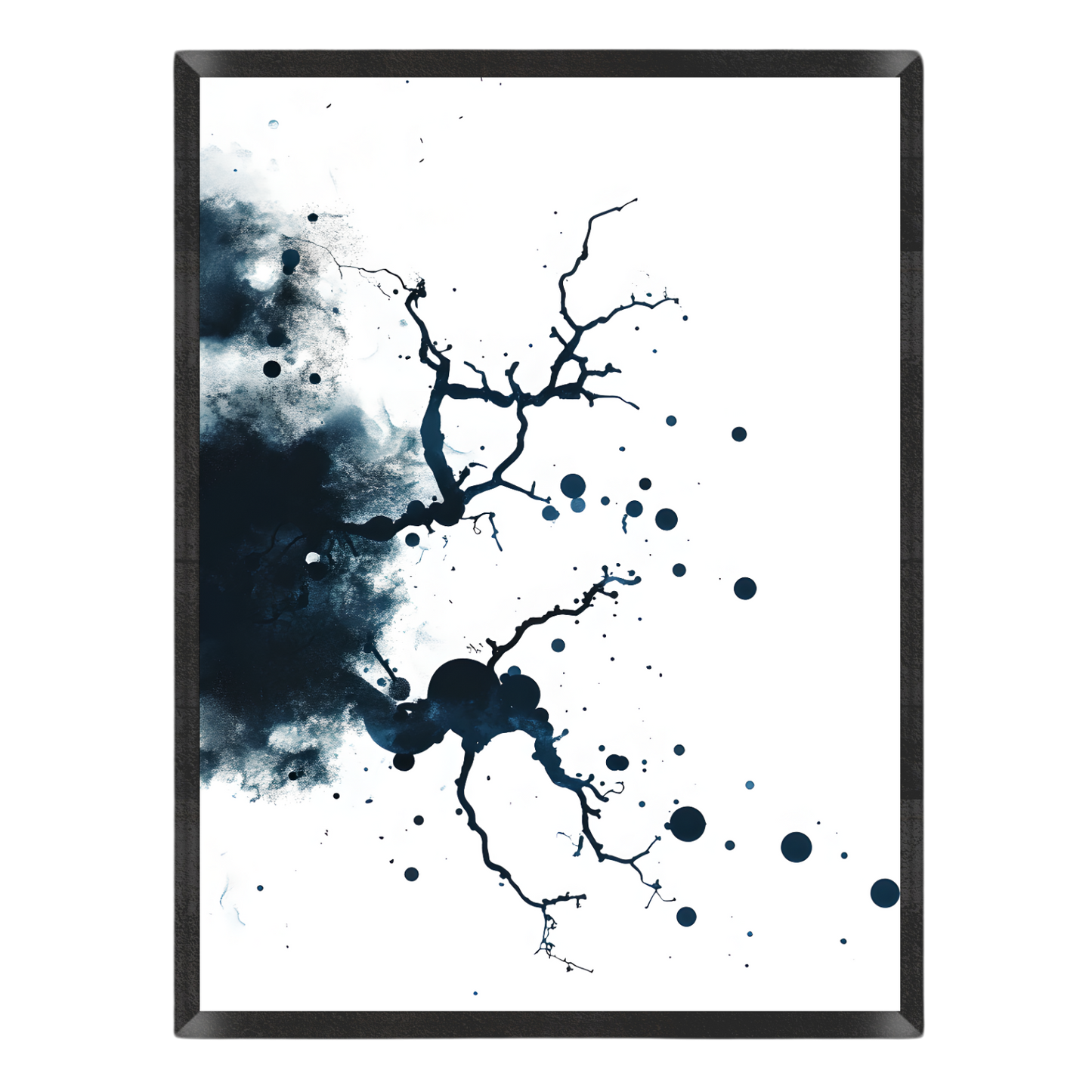 Indigo Ink Branches Poster