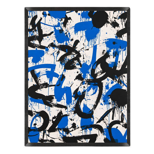 Chaos Paint Strokes Poster
