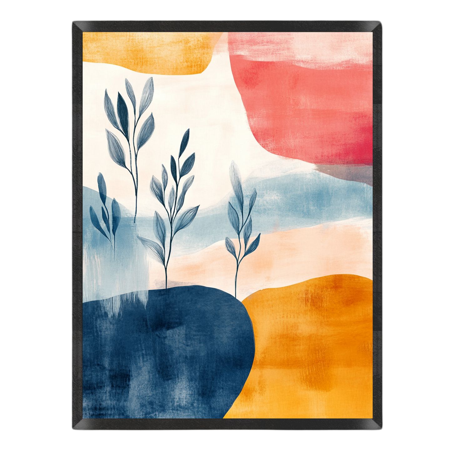 Vibrant Botanical Shapes Poster