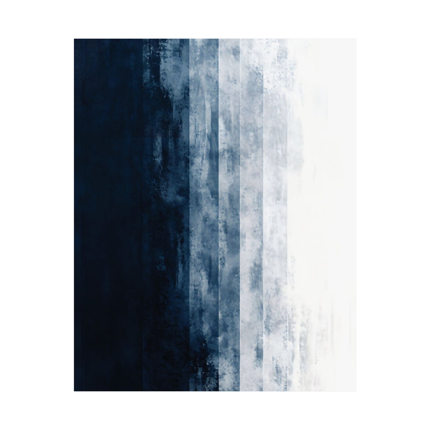 Indigo Abstract Gradient Printed Poster