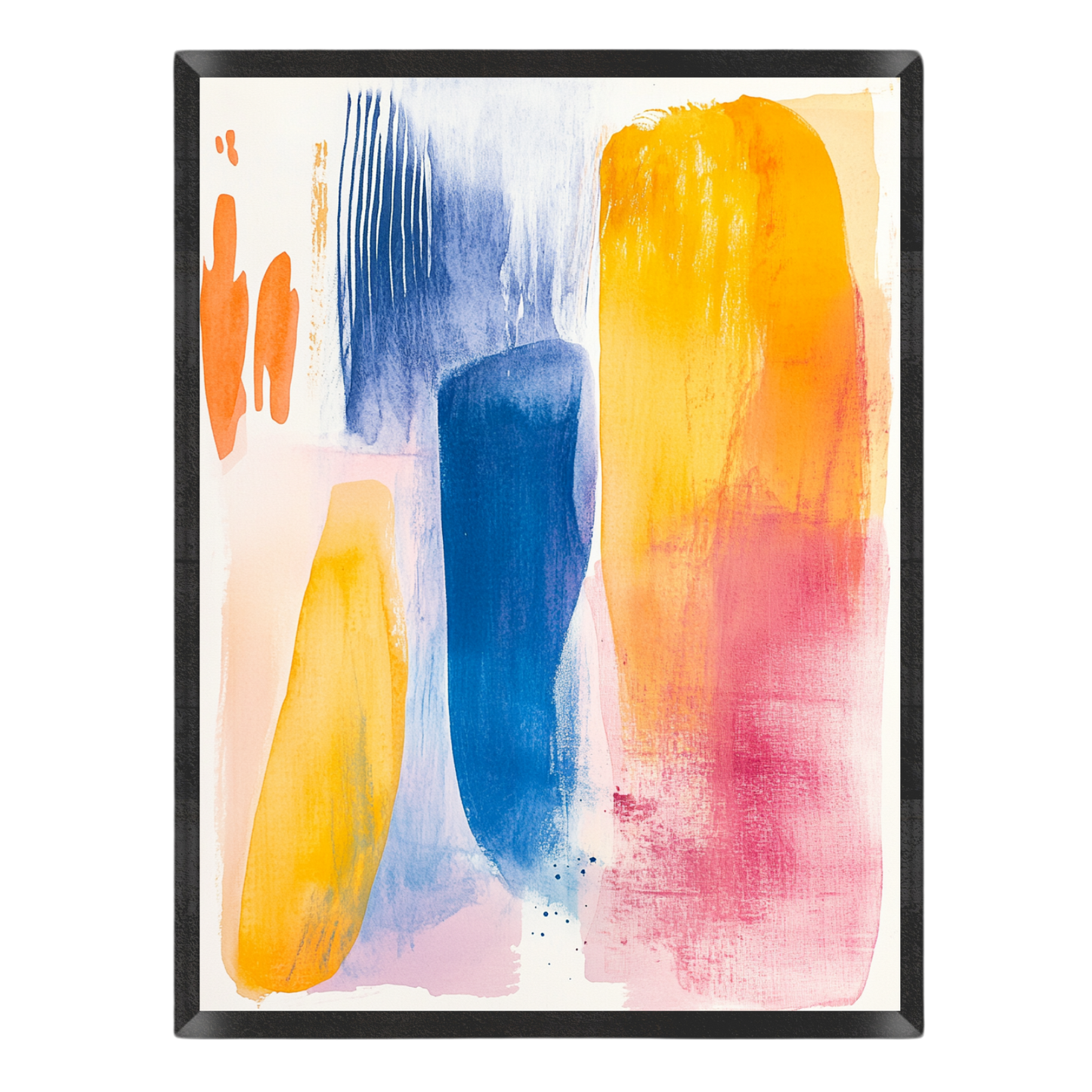 Primary Color Block Decor Poster