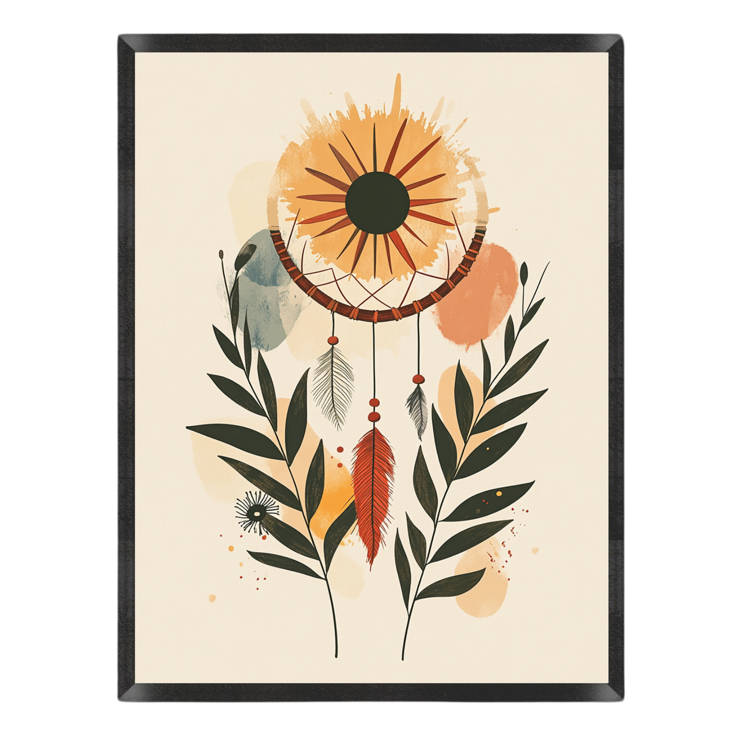Boho Solar Dreamcatcher Poster