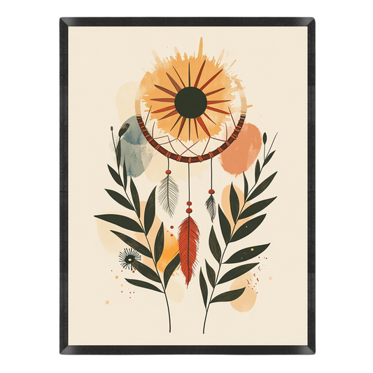 Boho Solar Dreamcatcher Poster