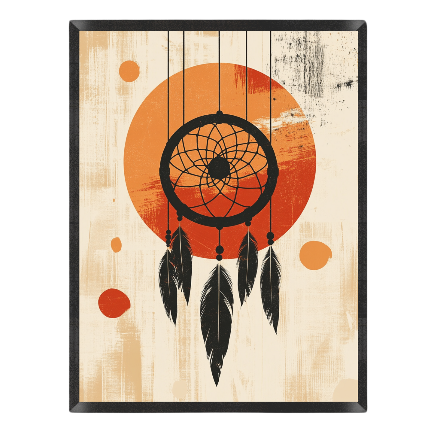 Boho Sunset Feather Poster
