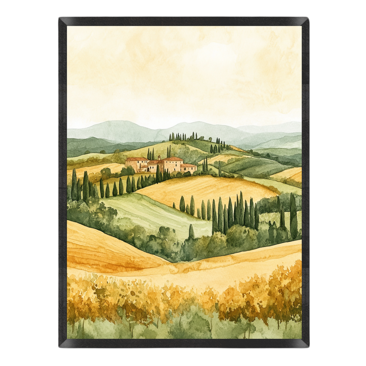 Golden Italian Countryside Poster