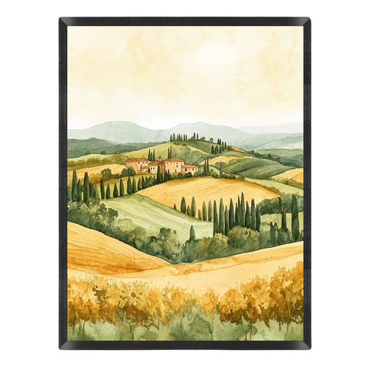 Golden Italian Countryside Poster