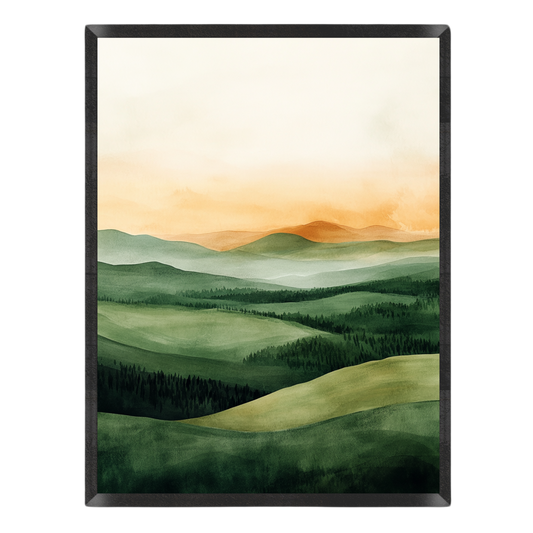 Emerald Green Valley Poster