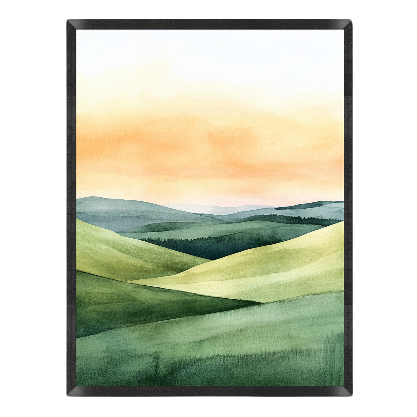 Soft Sunrise Mountain Poster