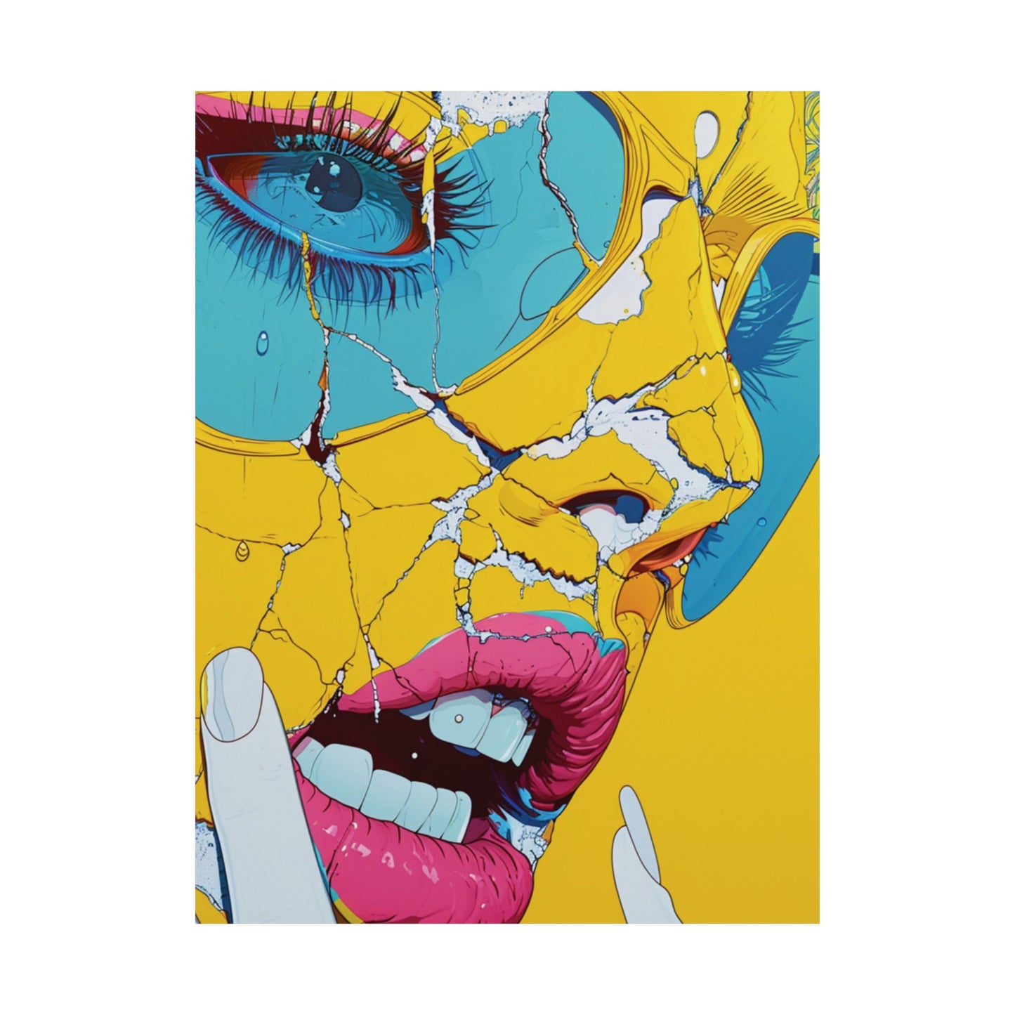 Shattered Beauty Printed Poster